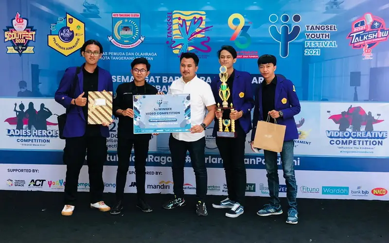 Mahasiswa FEB Rebut Juara Pertama Video Kreatif di Tangsel Youth Festival 2021