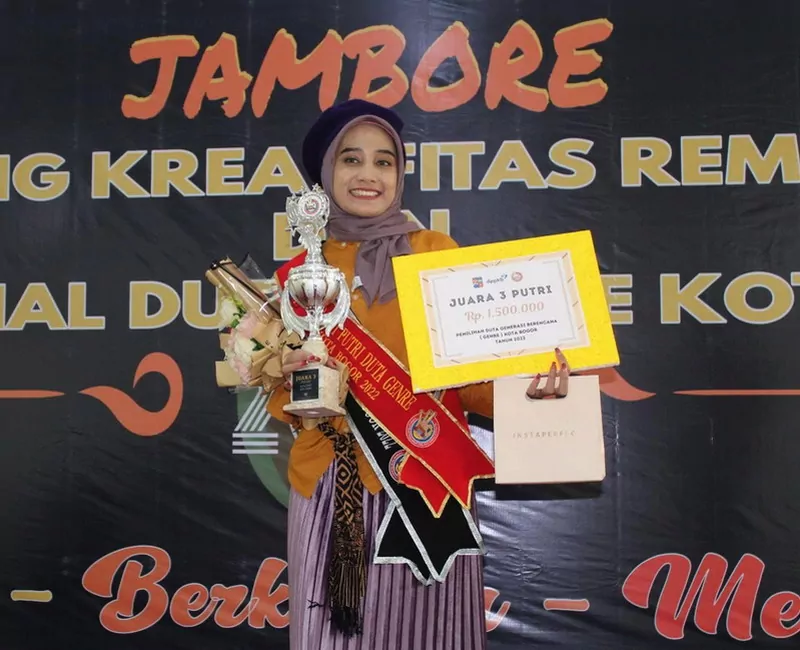Mahasiswi Unpak Juara 3 Duta GenRe Kota Bogor 2022